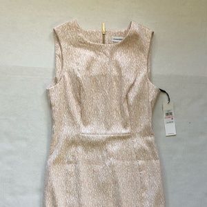 NWT Calvin Klein sleeveless sheath dress. Perfect for work in the spring!
